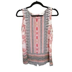 KENAR Sleeveless Printed Blouse S